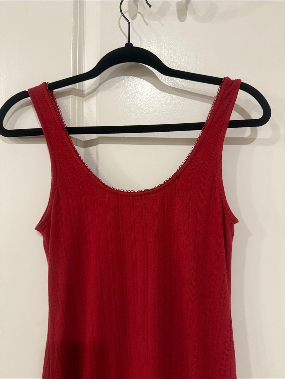 Abercrombie & Fitch Red Ribbed Tank Nightdress - Picture 12 of 13